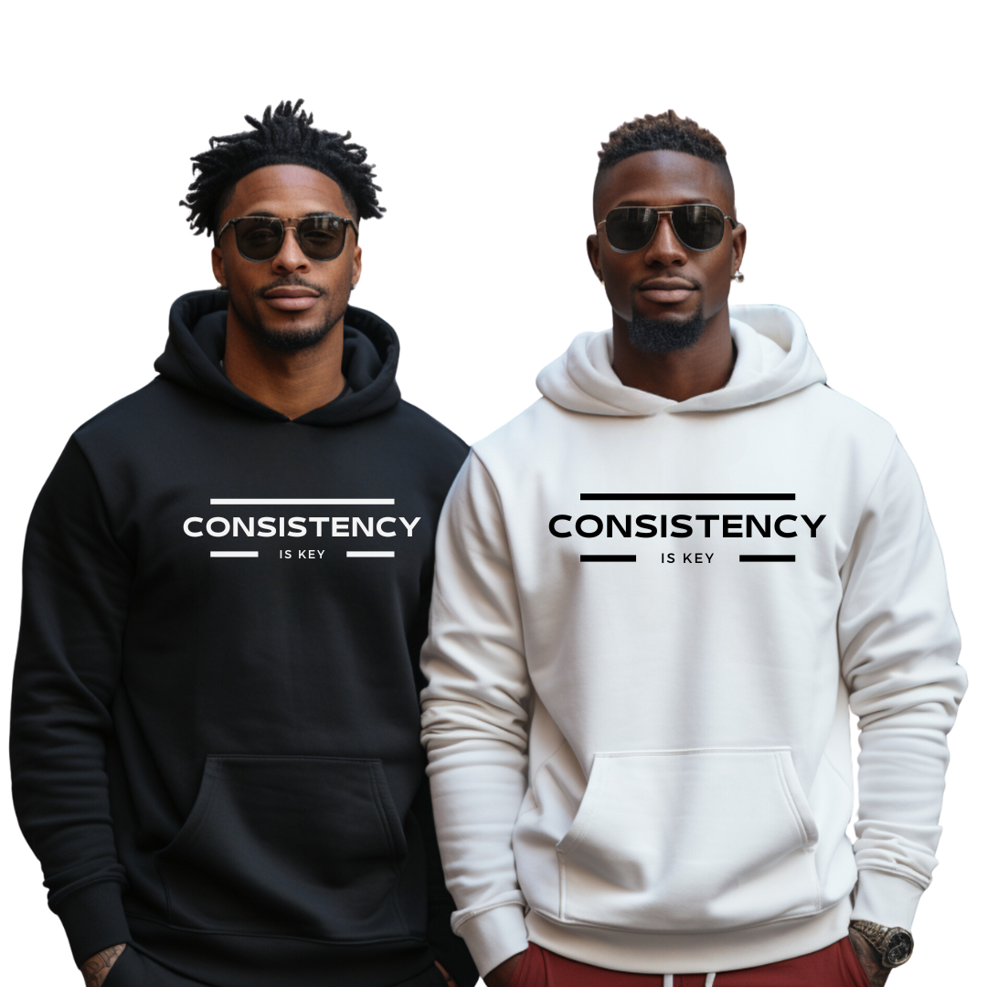 CONSISTENCY IS KEY - HOODIE - Motivational Running Club