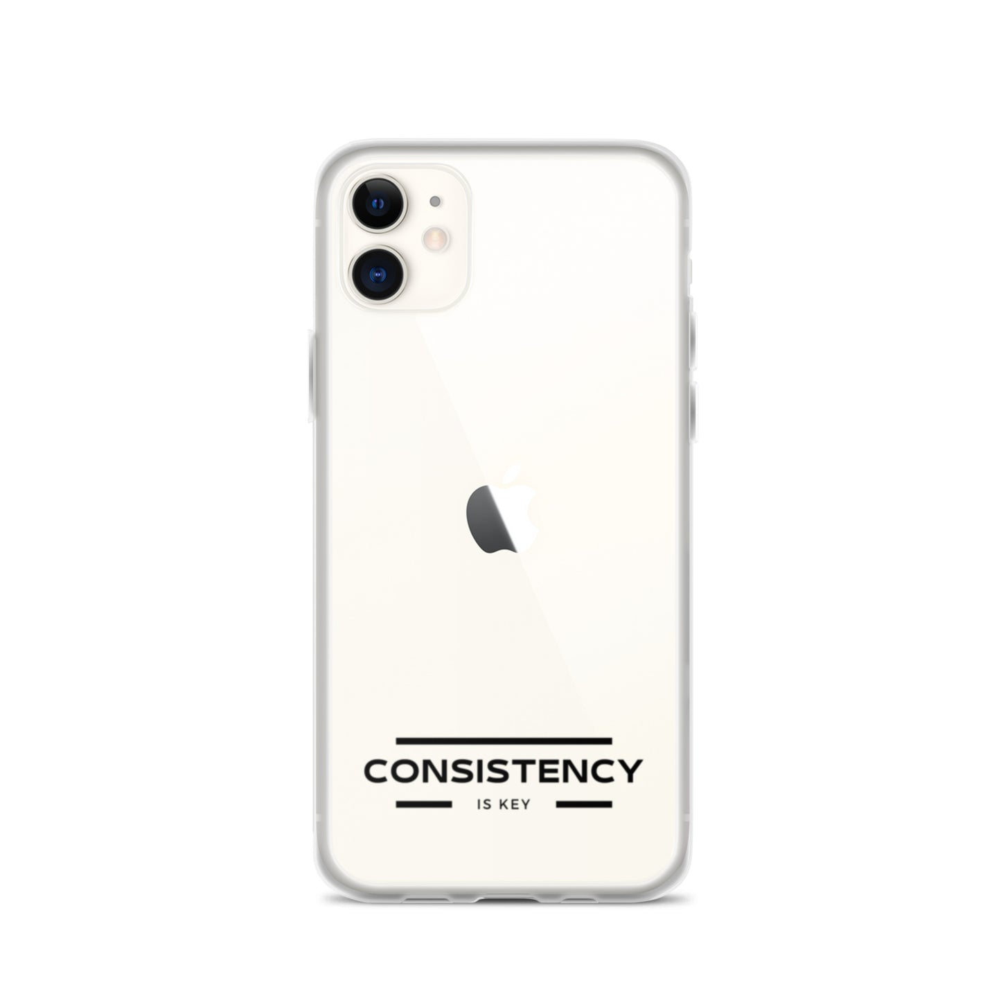 CONSISTENCY IS KEY (I-PHONE CASE, CLEAR) - Motivational Running Club