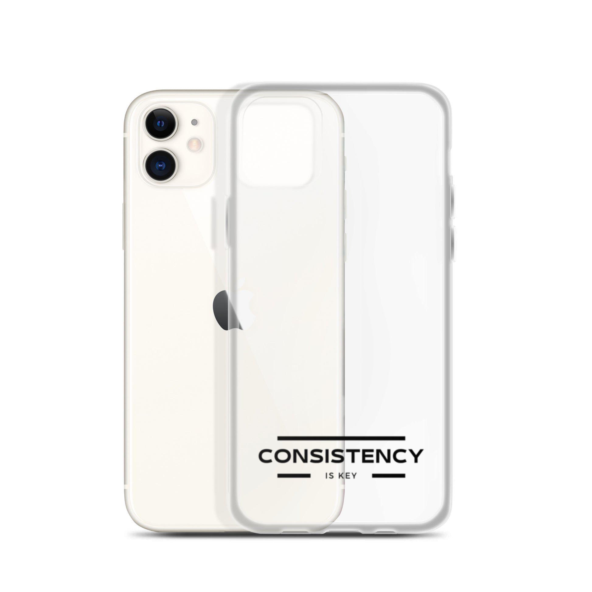 CONSISTENCY IS KEY (I-PHONE CASE, CLEAR) - Motivational Running Club