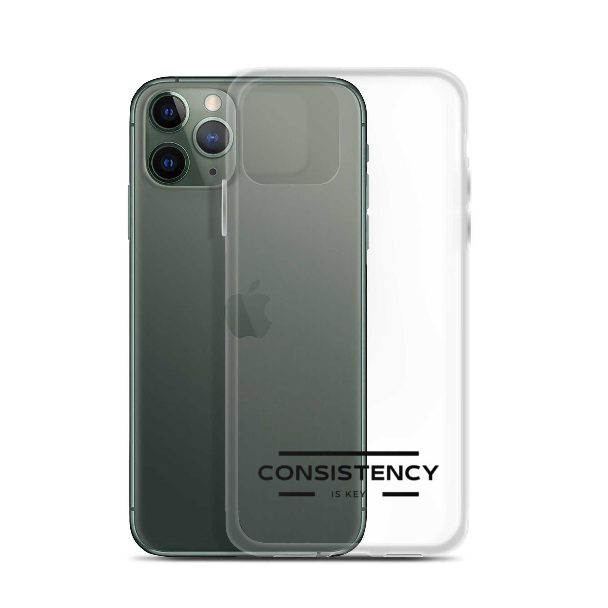 CONSISTENCY IS KEY (I-PHONE CASE, CLEAR) - Motivational Running Club