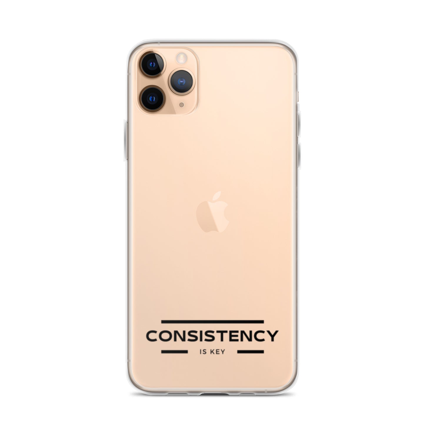 CONSISTENCY IS KEY (I-PHONE CASE, CLEAR) - Motivational Running Club