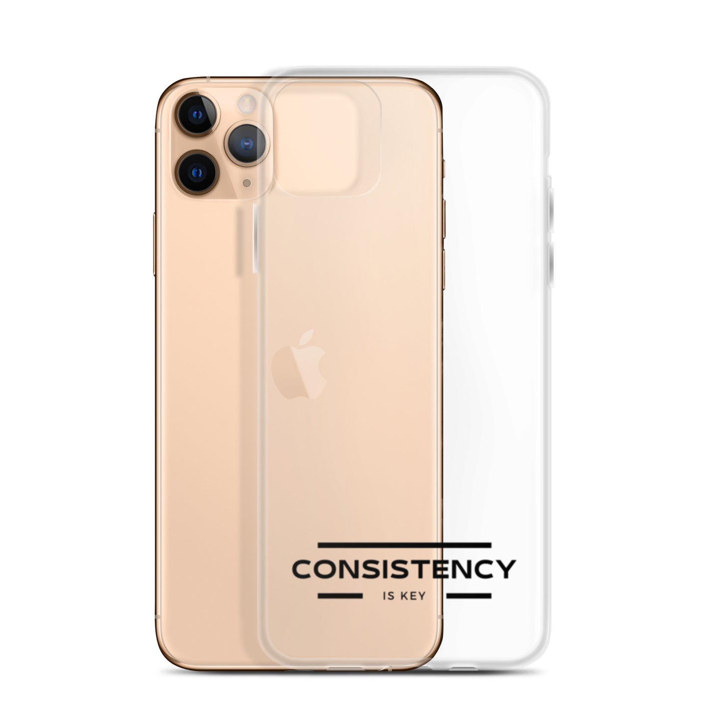 CONSISTENCY IS KEY (I-PHONE CASE, CLEAR) - Motivational Running Club