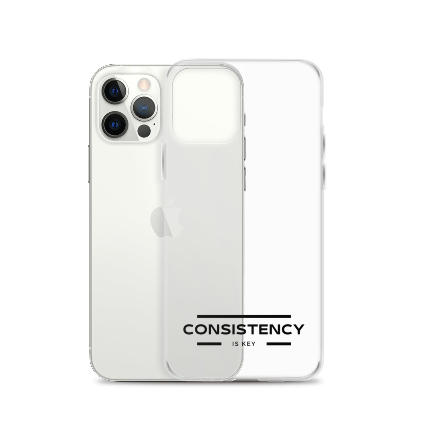 CONSISTENCY IS KEY (I-PHONE CASE, CLEAR) - Motivational Running Club