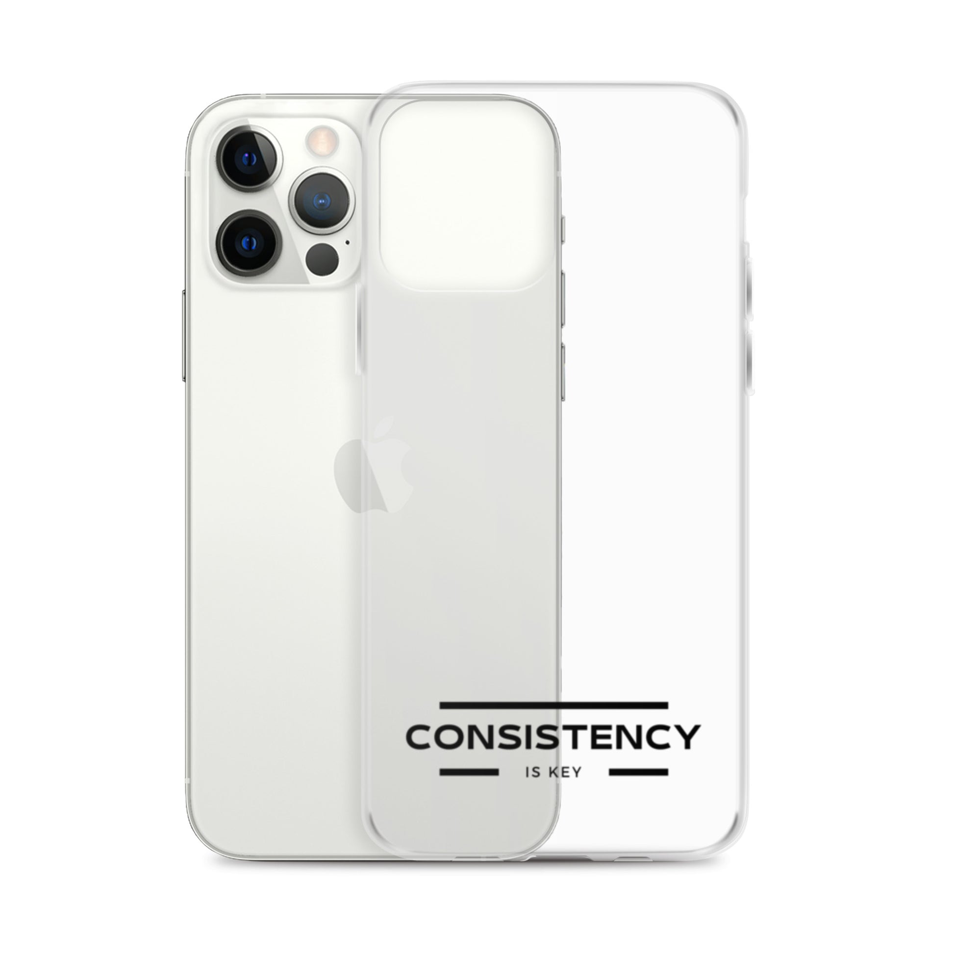 CONSISTENCY IS KEY (I-PHONE CASE, CLEAR) - Motivational Running Club