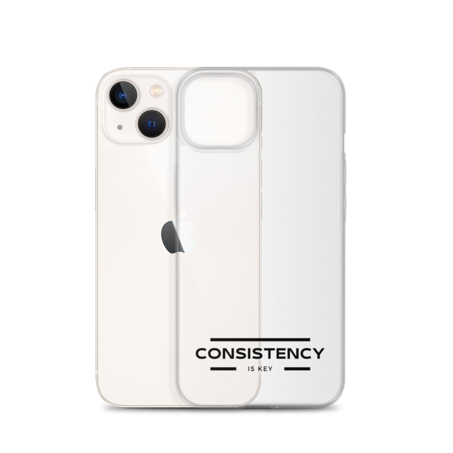 CONSISTENCY IS KEY (I-PHONE CASE, CLEAR) - Motivational Running Club