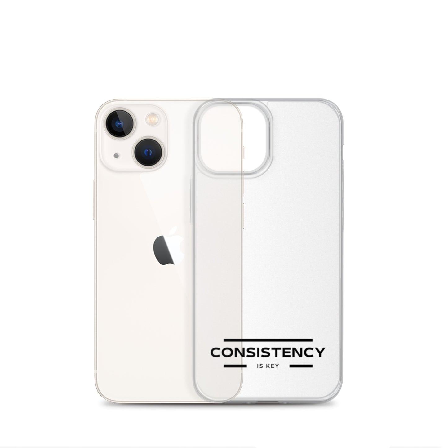 CONSISTENCY IS KEY (I-PHONE CASE, CLEAR) - Motivational Running Club