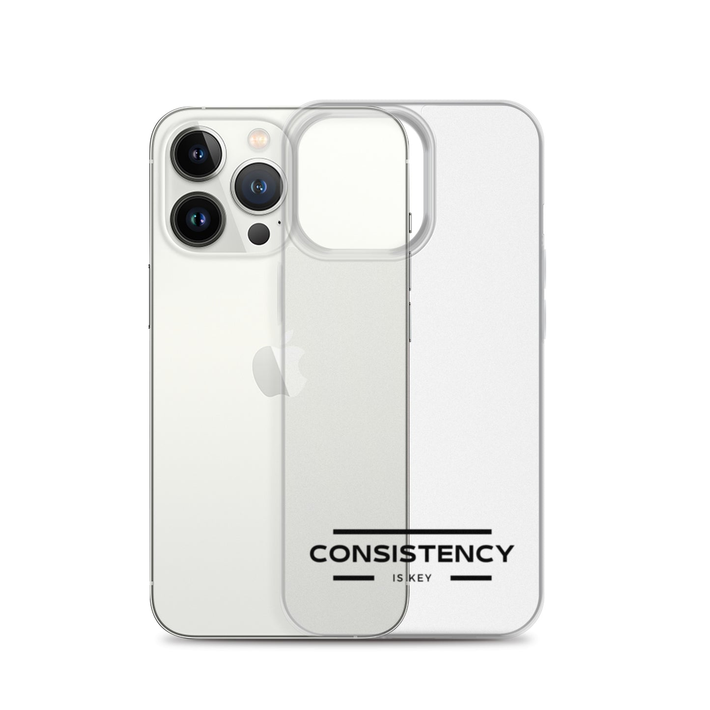 CONSISTENCY IS KEY (I-PHONE CASE, CLEAR) - Motivational Running Club