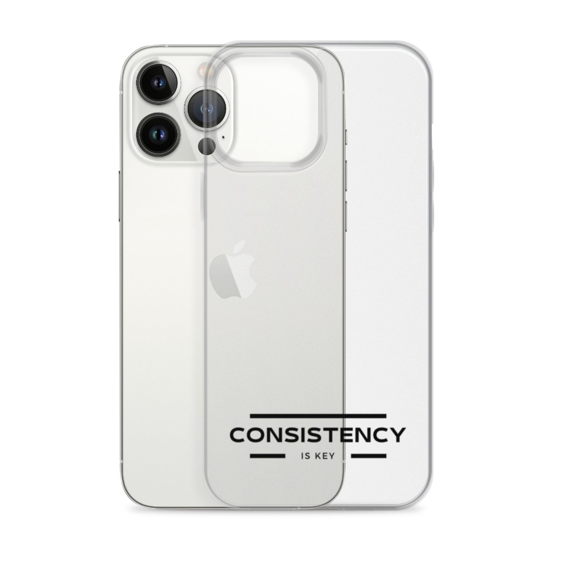 CONSISTENCY IS KEY (I-PHONE CASE, CLEAR) - Motivational Running Club