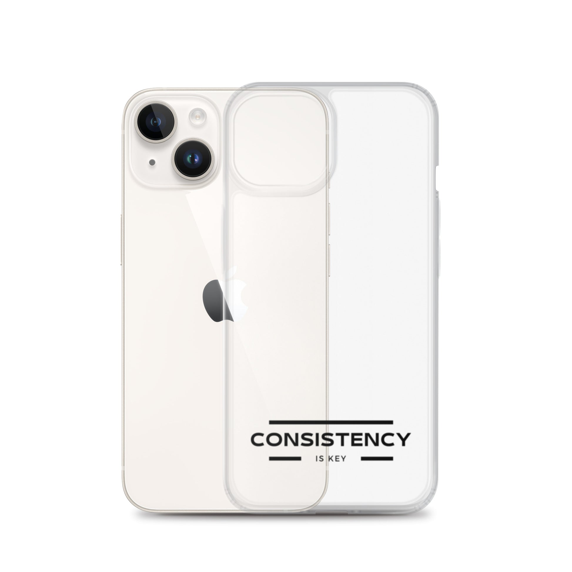 CONSISTENCY IS KEY (I-PHONE CASE, CLEAR) - Motivational Running Club