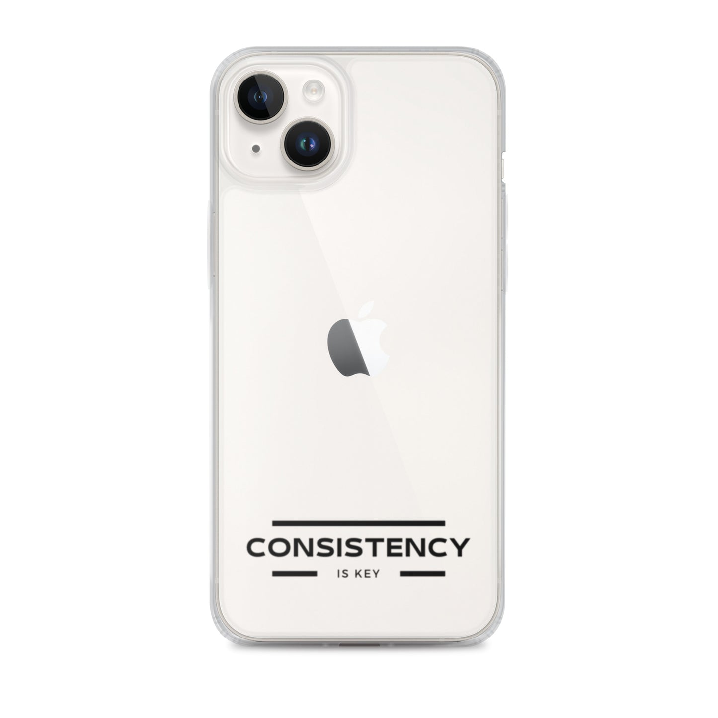 CONSISTENCY IS KEY (I-PHONE CASE, CLEAR) - Motivational Running Club