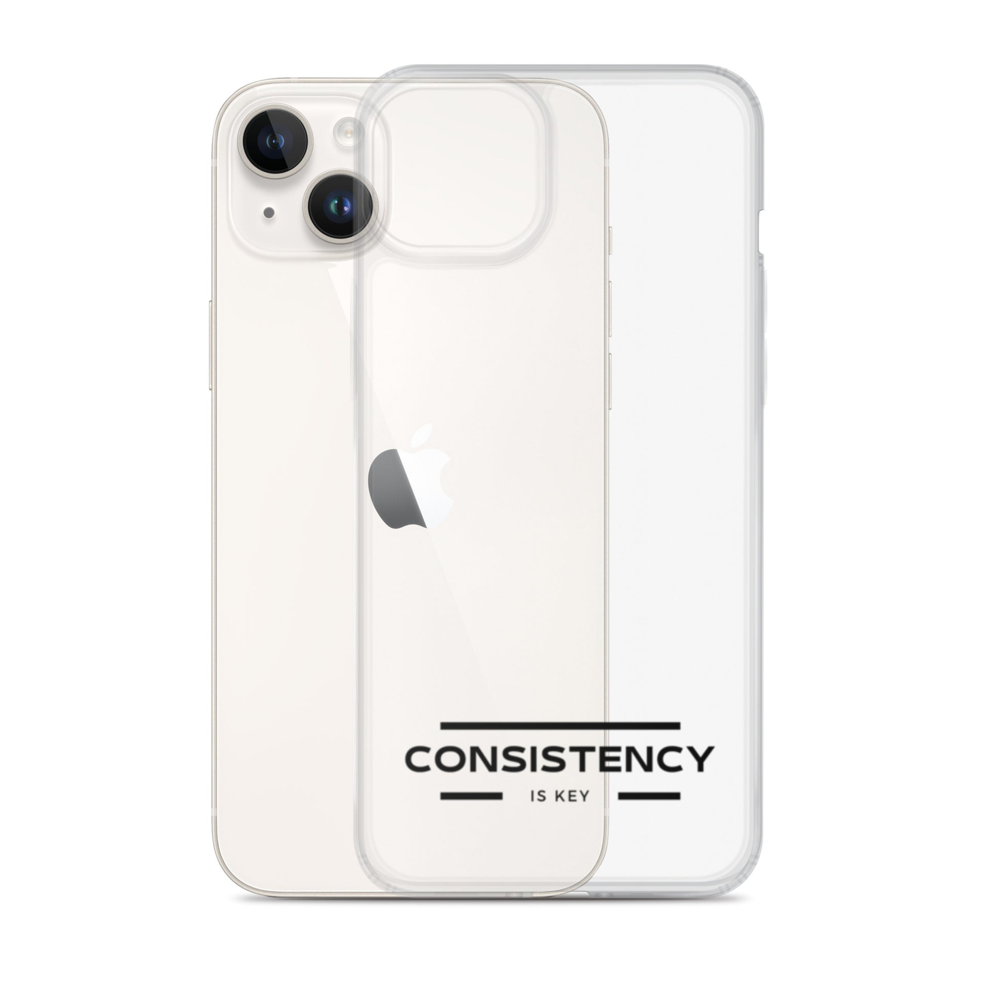 CONSISTENCY IS KEY (I-PHONE CASE, CLEAR) - Motivational Running Club