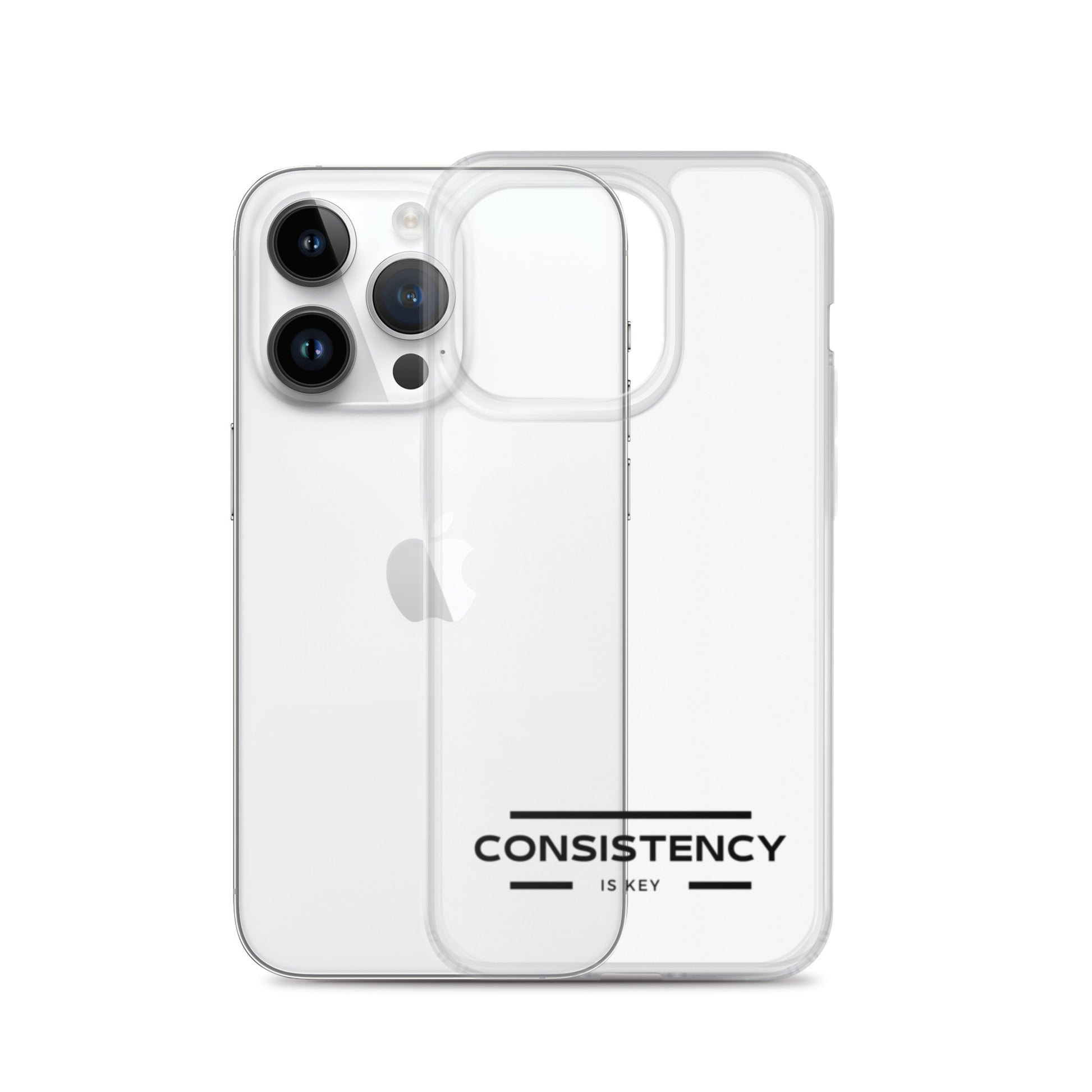 CONSISTENCY IS KEY (I-PHONE CASE, CLEAR) - Motivational Running Club