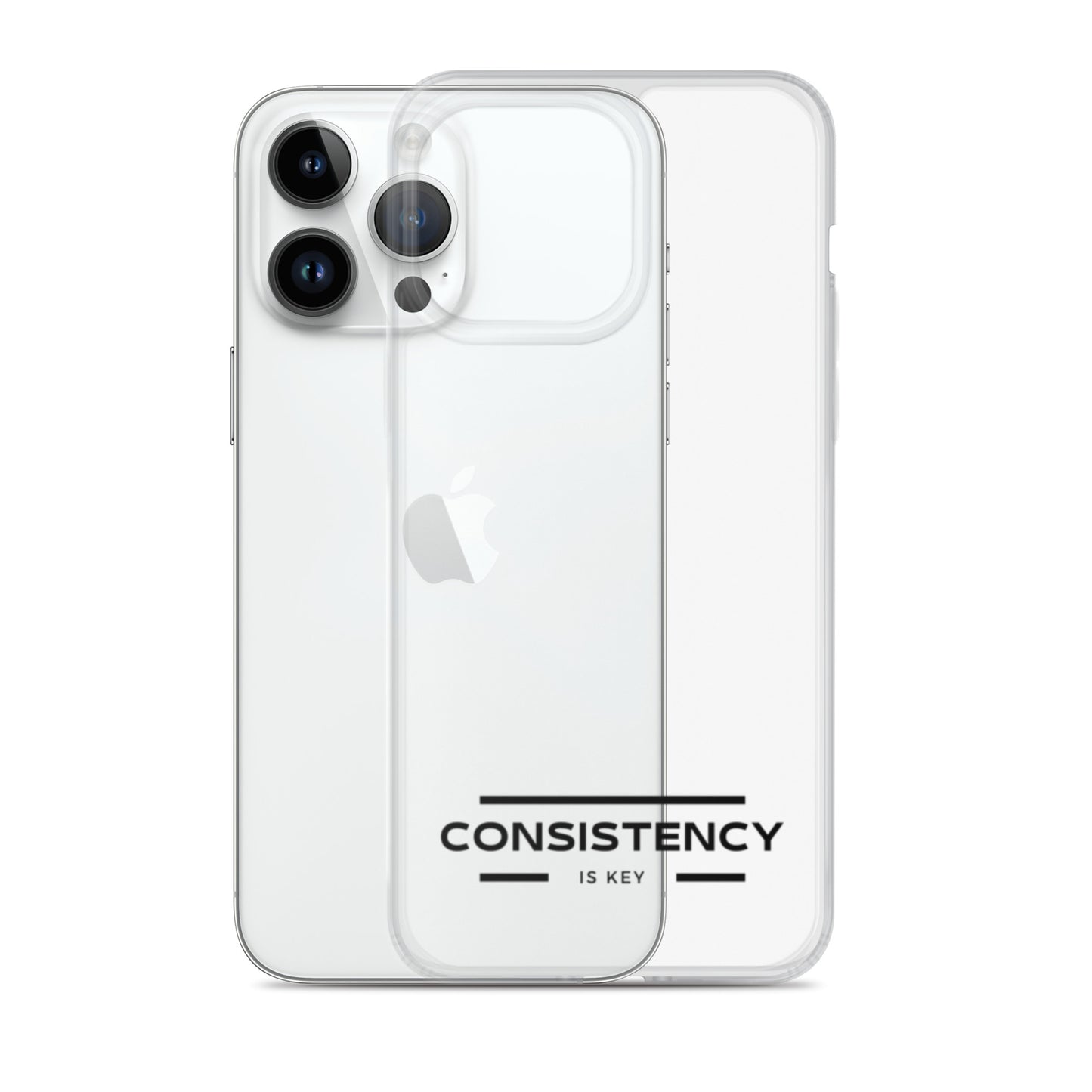 CONSISTENCY IS KEY (I-PHONE CASE, CLEAR) - Motivational Running Club