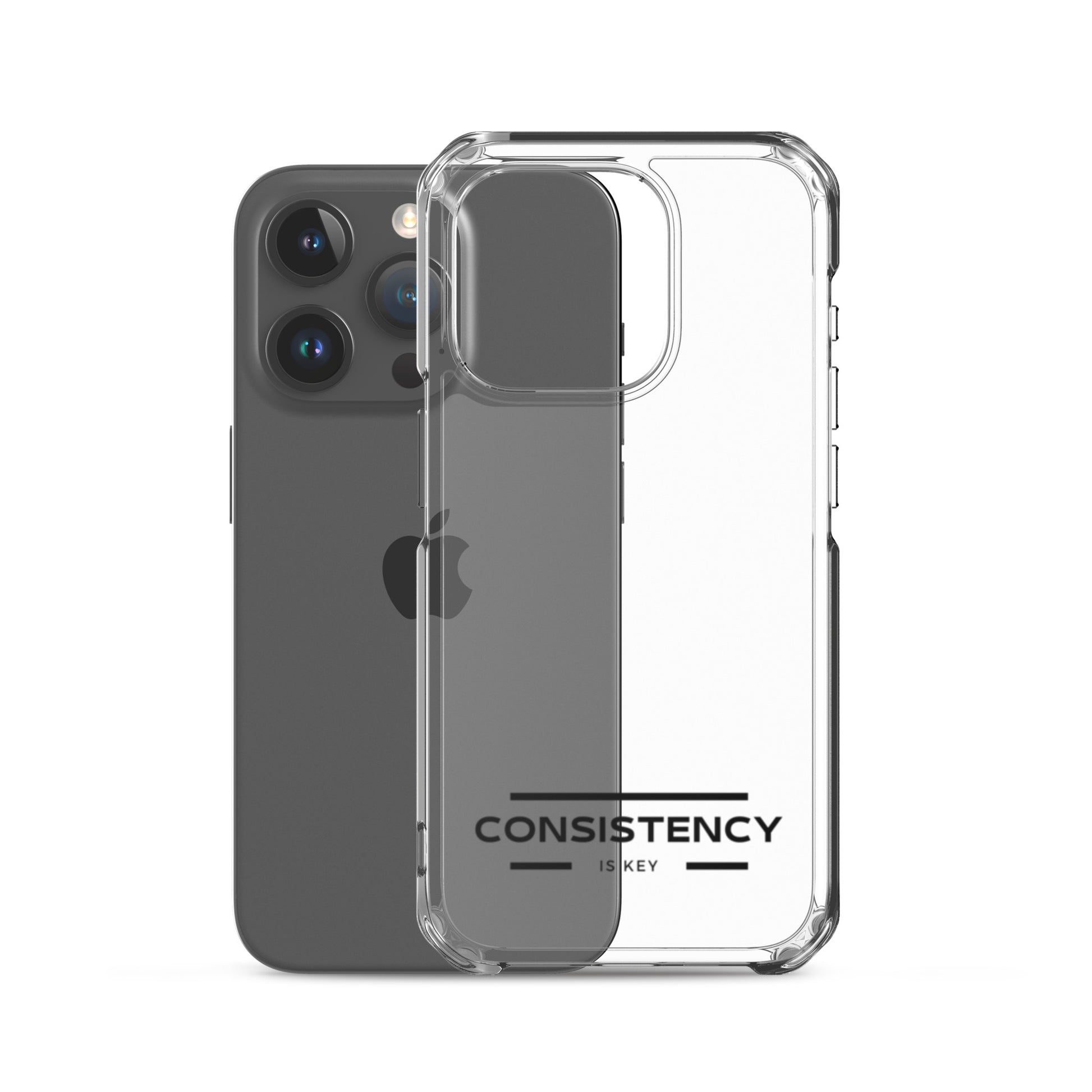 CONSISTENCY IS KEY (I-PHONE CASE, CLEAR) - Motivational Running Club