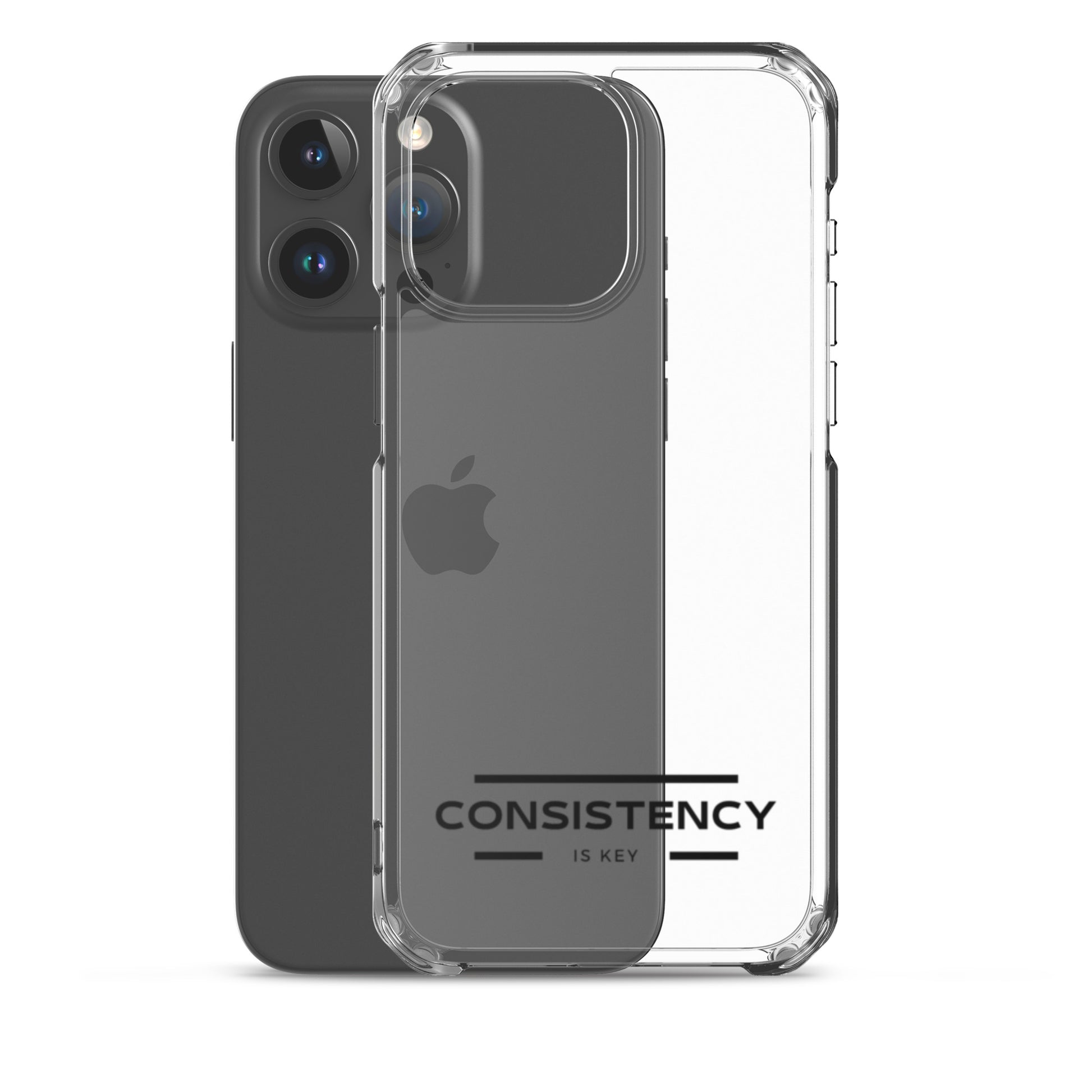 CONSISTENCY IS KEY (I-PHONE CASE, CLEAR) - Motivational Running Club