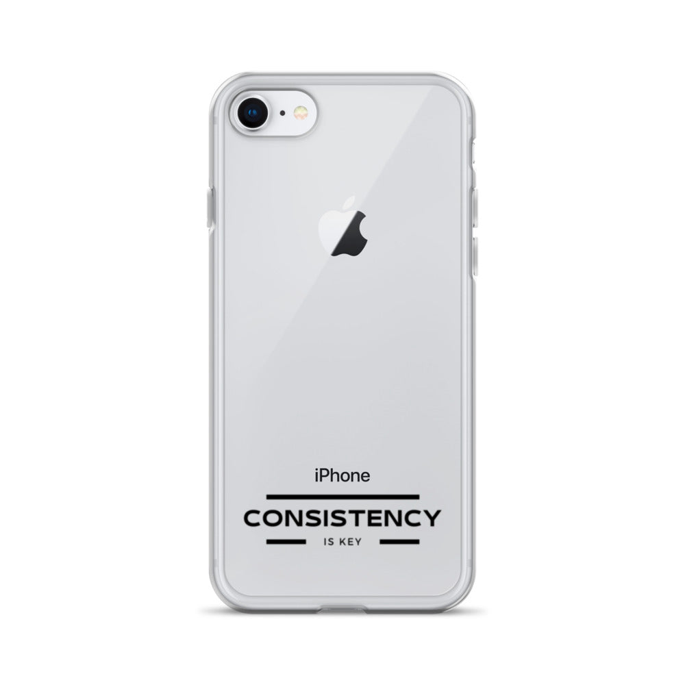 CONSISTENCY IS KEY (I-PHONE CASE, CLEAR) - Motivational Running Club