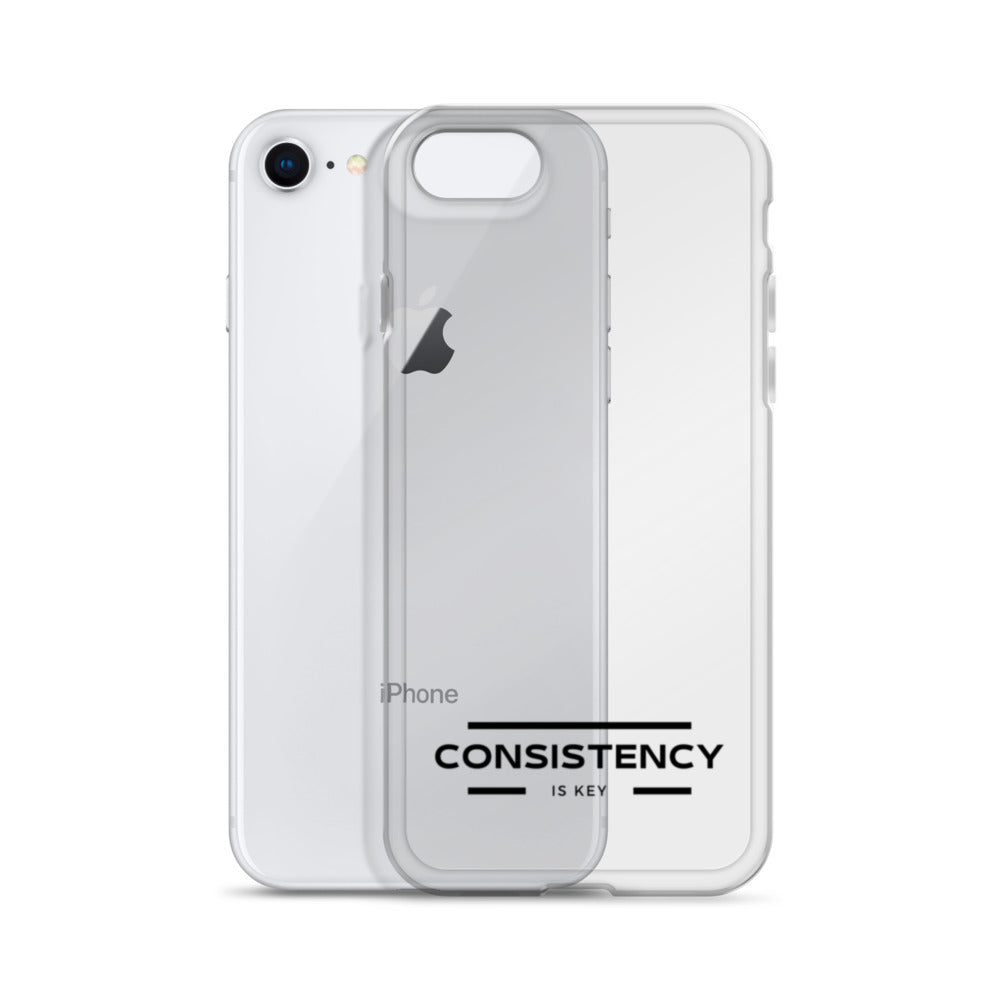 CONSISTENCY IS KEY (I-PHONE CASE, CLEAR) - Motivational Running Club