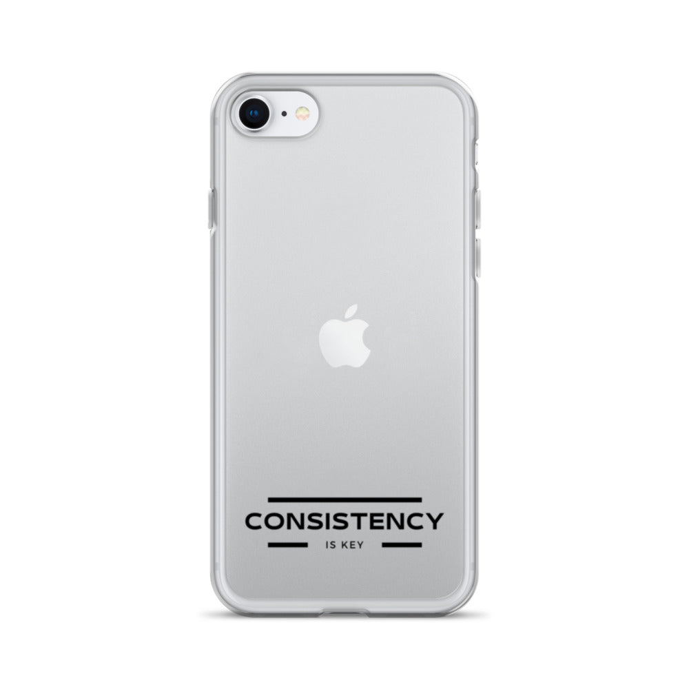 CONSISTENCY IS KEY (I-PHONE CASE, CLEAR) - Motivational Running Club