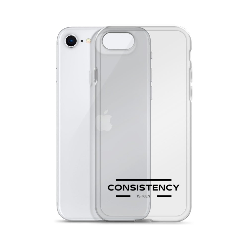 CONSISTENCY IS KEY (I-PHONE CASE, CLEAR) - Motivational Running Club