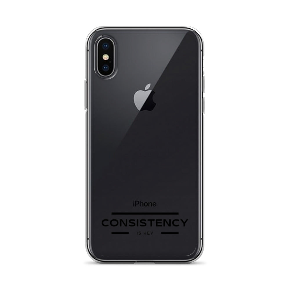 CONSISTENCY IS KEY (I-PHONE CASE, CLEAR) - Motivational Running Club