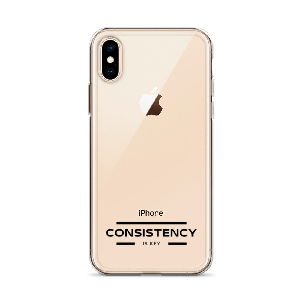 CONSISTENCY IS KEY (I-PHONE CASE, CLEAR) - Motivational Running Club