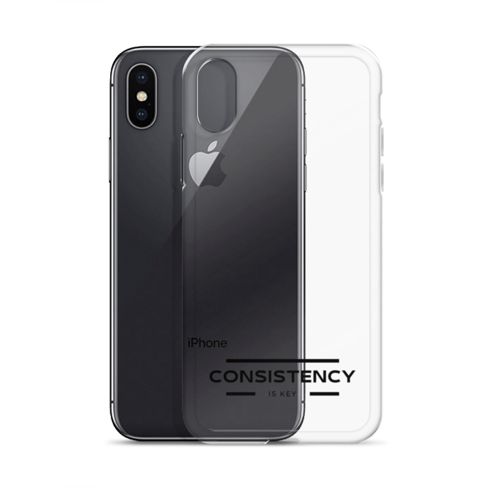 CONSISTENCY IS KEY (I-PHONE CASE, CLEAR) - Motivational Running Club