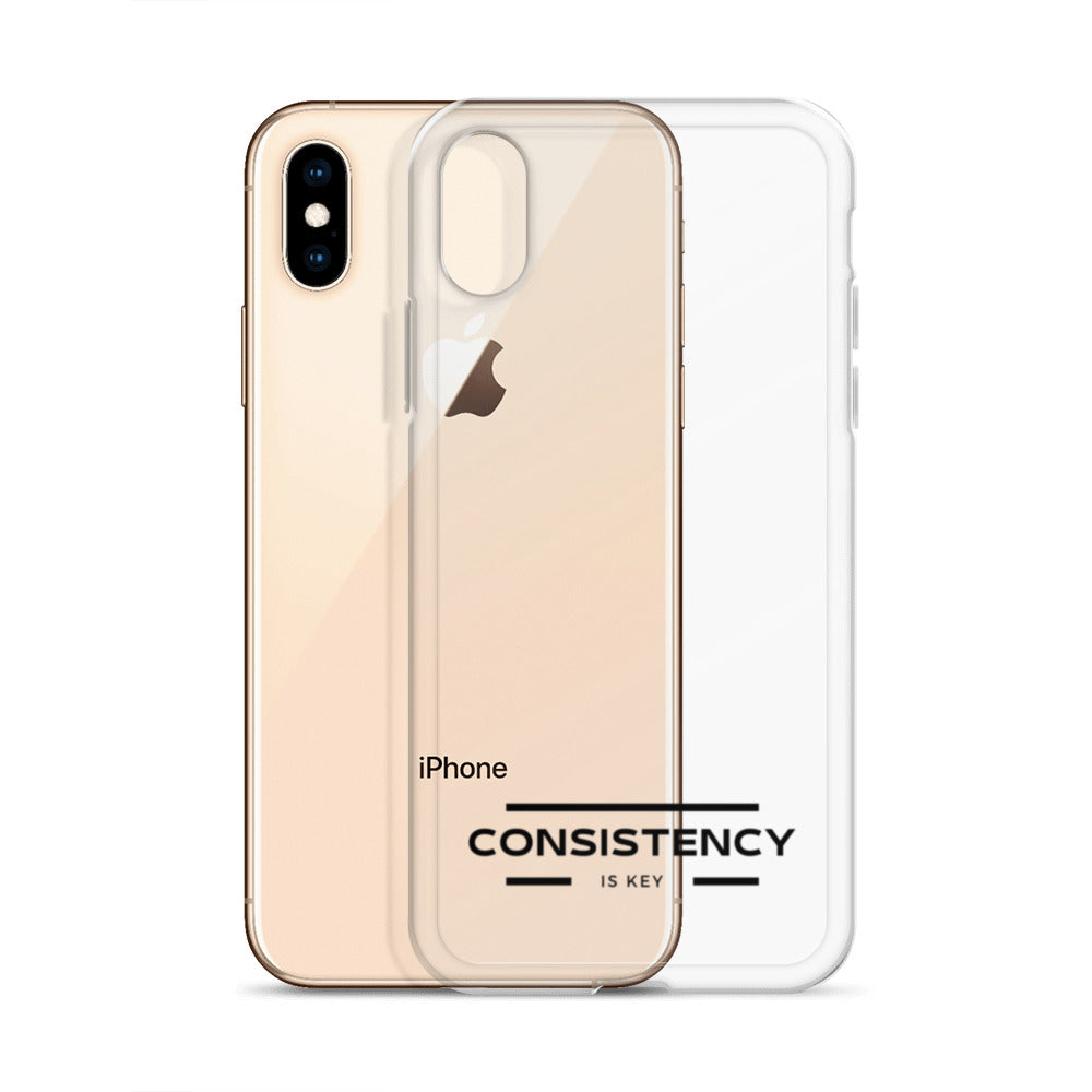 CONSISTENCY IS KEY (I-PHONE CASE, CLEAR) - Motivational Running Club