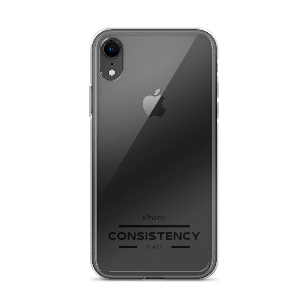 CONSISTENCY IS KEY (I-PHONE CASE, CLEAR) - Motivational Running Club