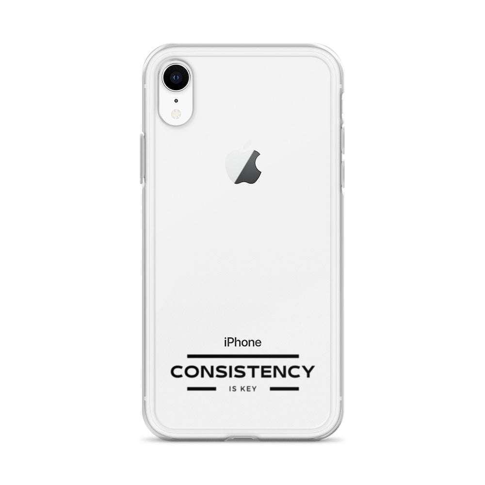 CONSISTENCY IS KEY (I-PHONE CASE, CLEAR) - Motivational Running Club