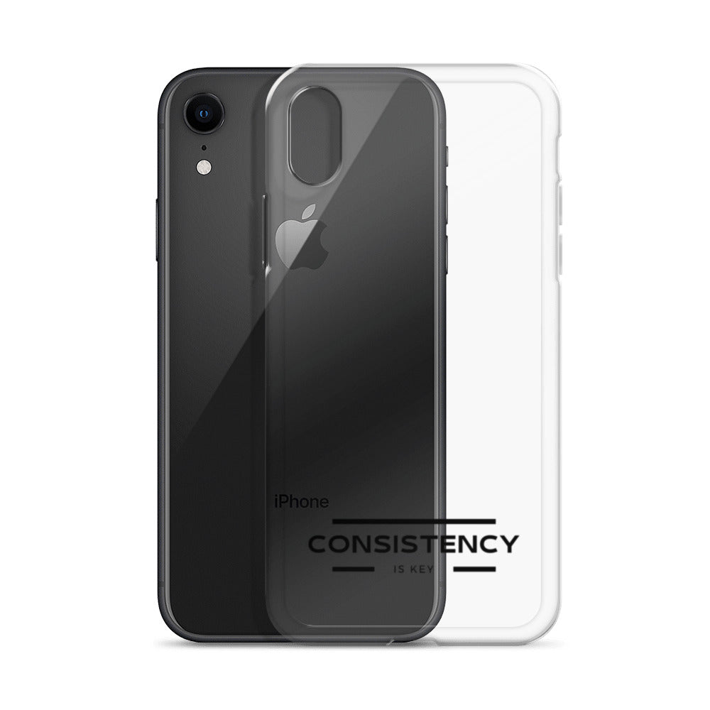 CONSISTENCY IS KEY (I-PHONE CASE, CLEAR) - Motivational Running Club