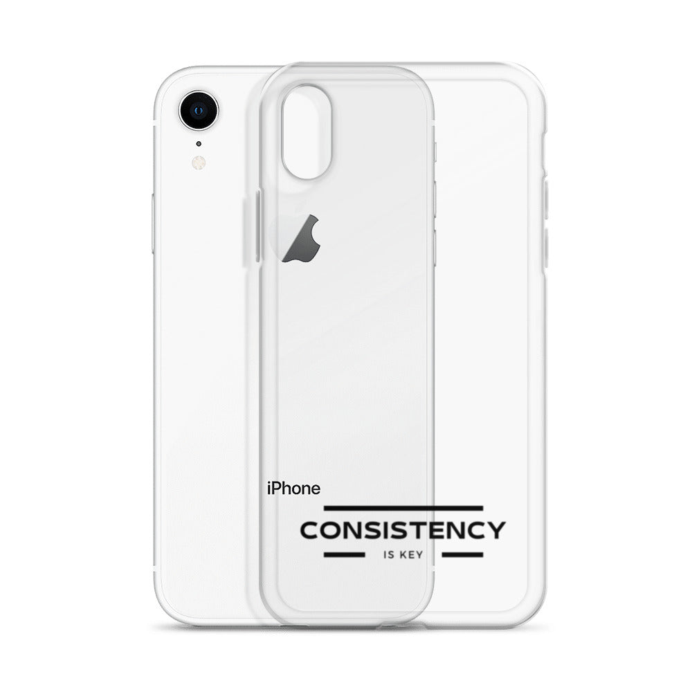 CONSISTENCY IS KEY (I-PHONE CASE, CLEAR) - Motivational Running Club