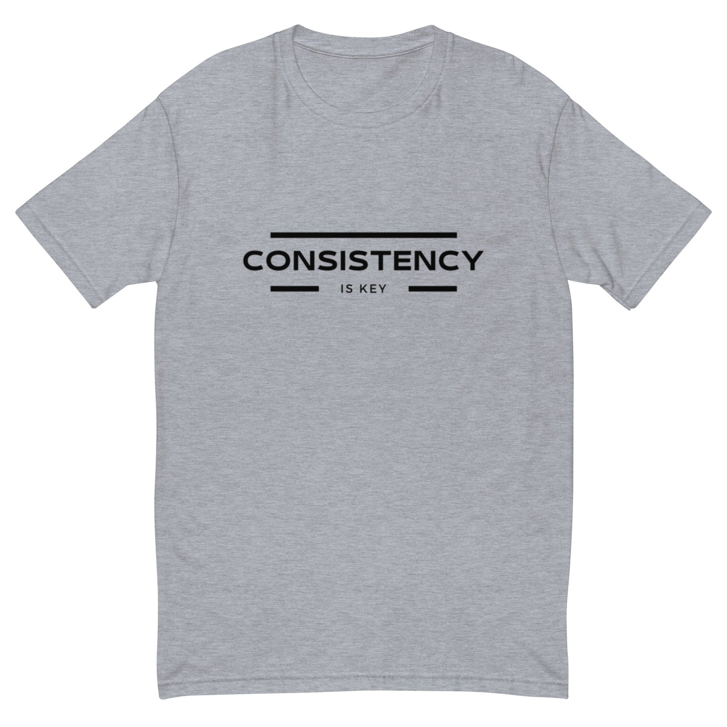 CONSISTENCY IS KEY - MUSCLE FITTED T-SHIRT - Motivational Running Club