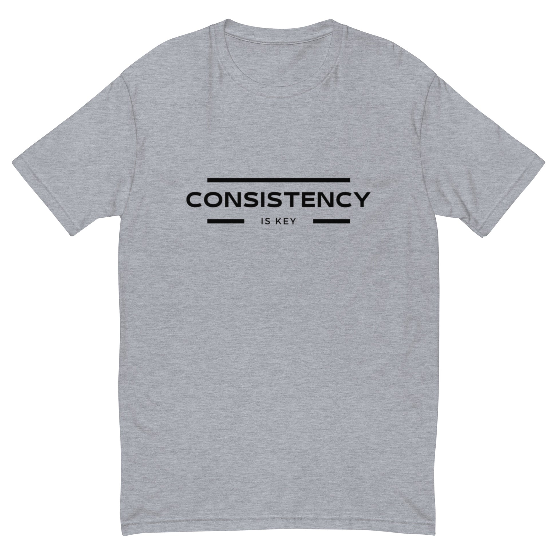 CONSISTENCY IS KEY - MUSCLE FITTED T-SHIRT - Motivational Running Club