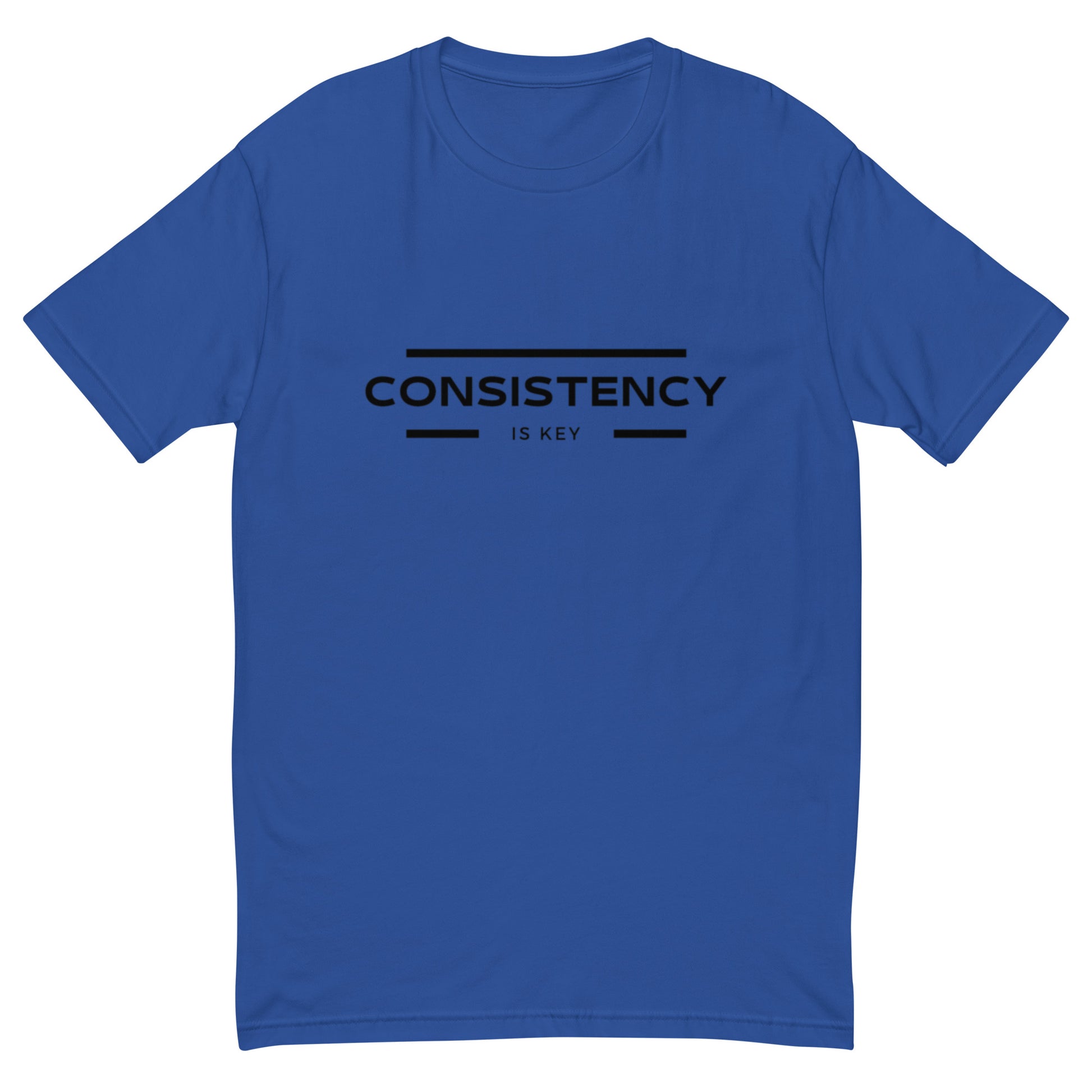 CONSISTENCY IS KEY - MUSCLE FITTED T-SHIRT - Motivational Running Club