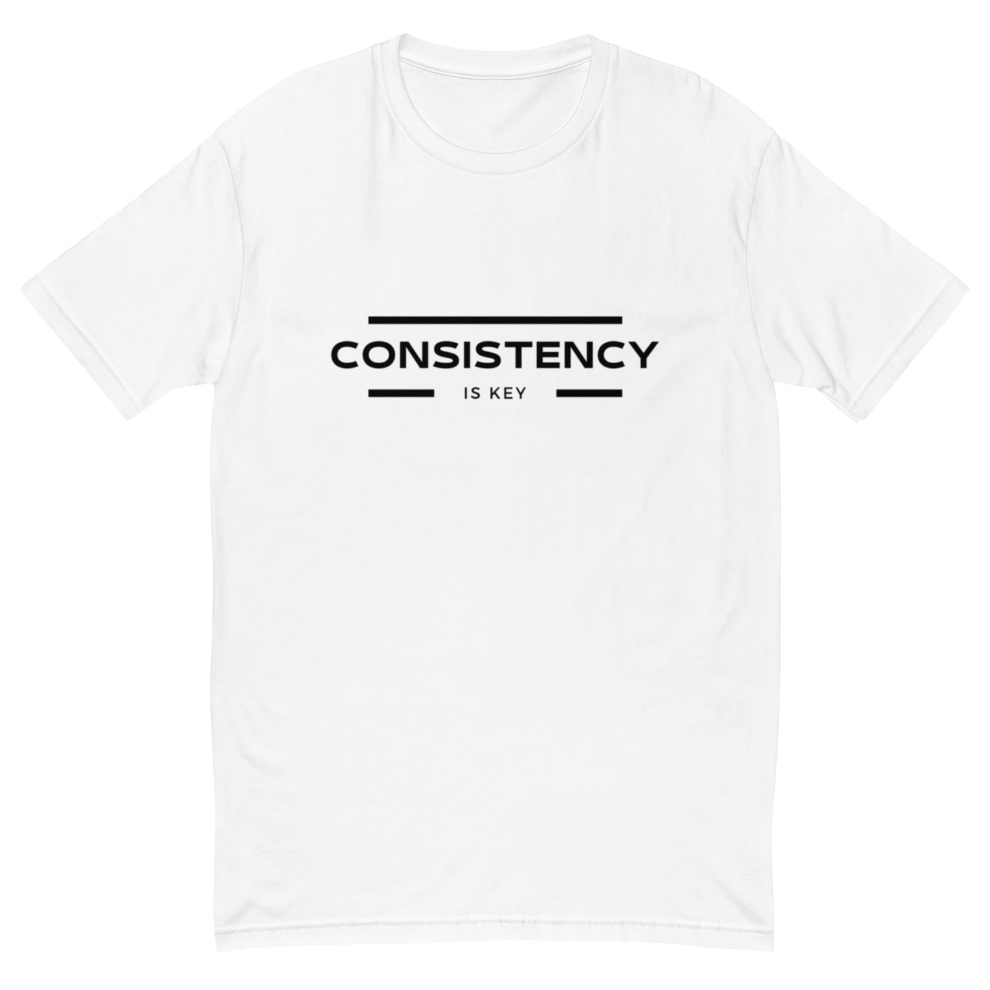 CONSISTENCY IS KEY - MUSCLE FITTED T-SHIRT - Motivational Running Club