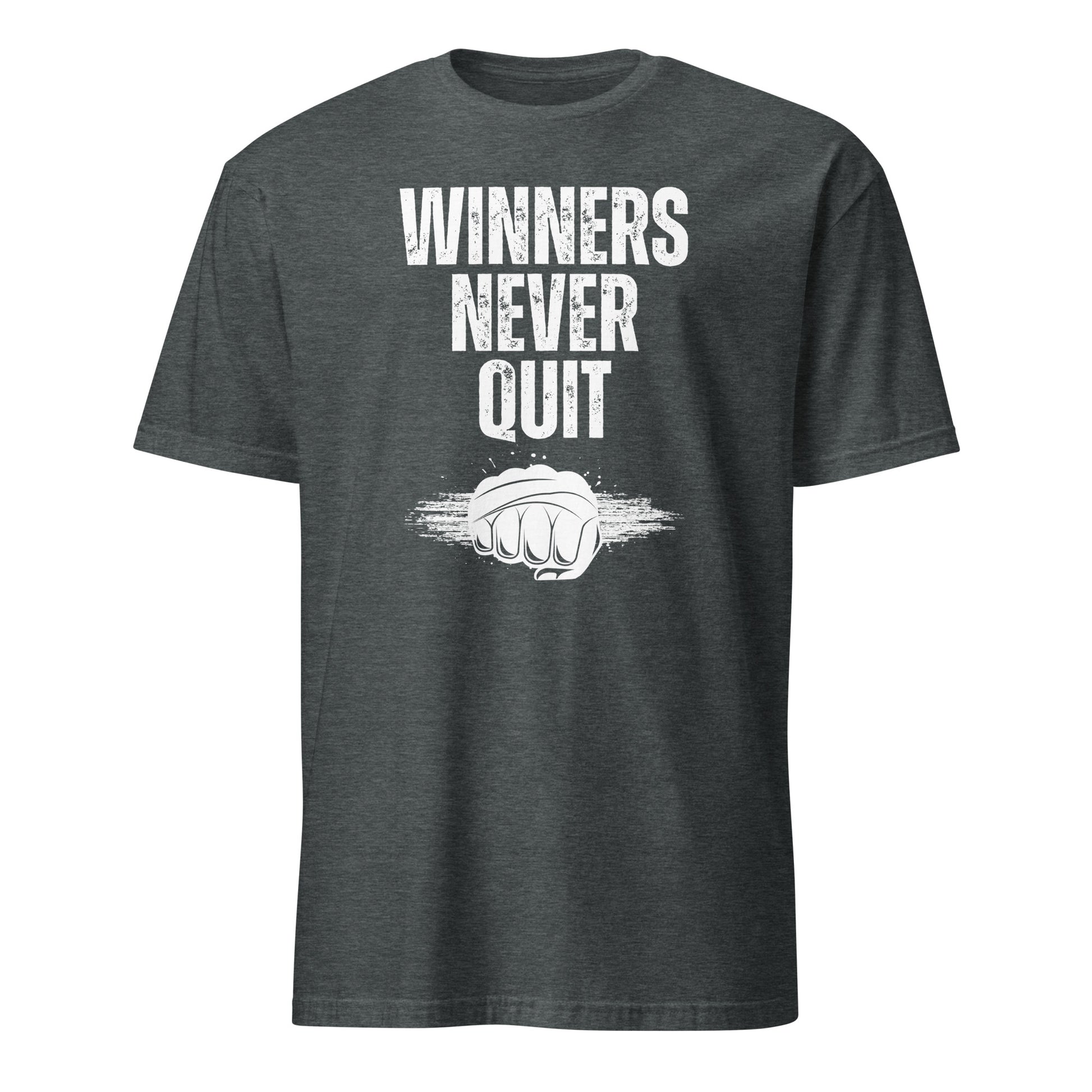 WINNERS NEVER QUIT T-SHIRT - Motivational Running Club