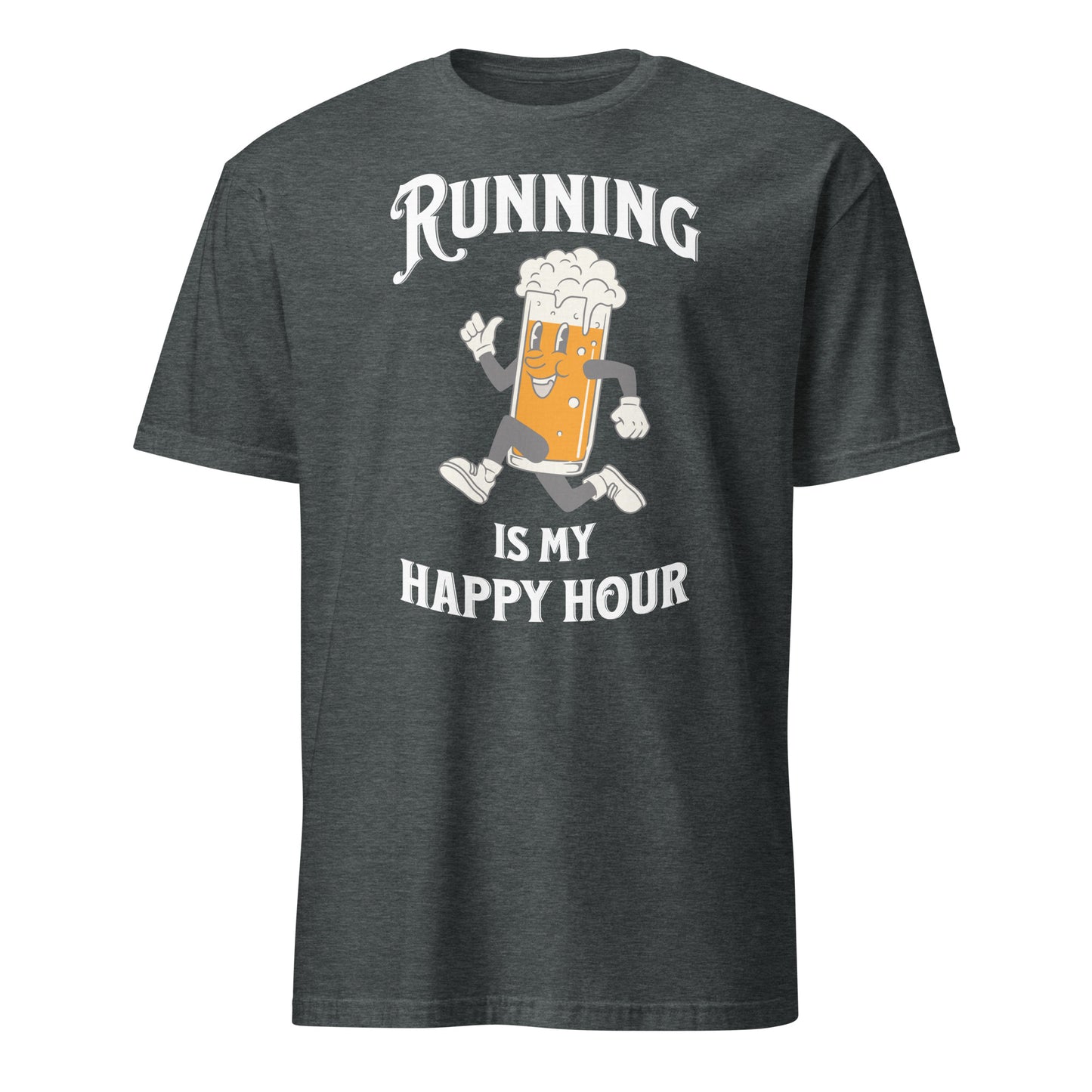 RUNNING IS MY HAPPY HOUR T-SHIRT - Motivational Running Club