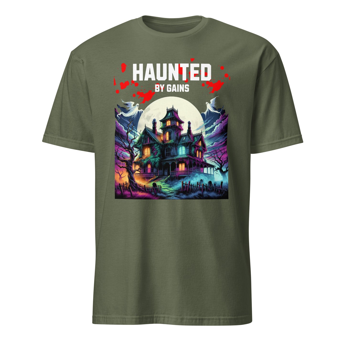 HAUNTED BY GAINS T-SHIRT - Motivational Running Club