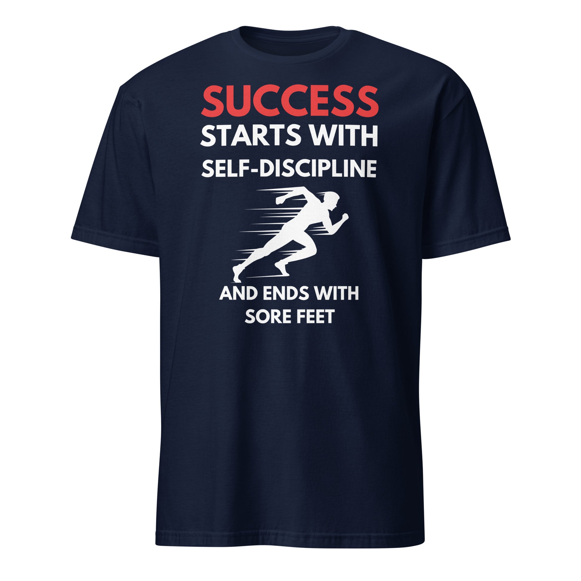 SUCCESS & SELF-DISCIPLINE RUNNING T-SHIRT - Motivational Running Club