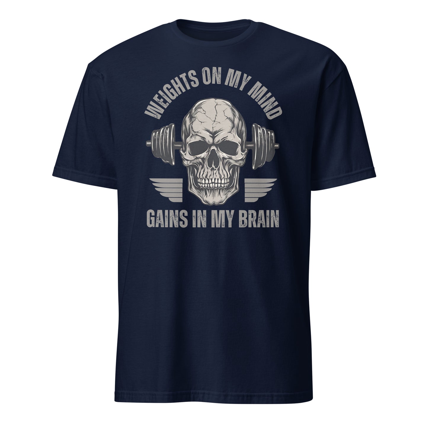 WEIGHTS ON MY MIND T-SHIRT - Motivational Running Club