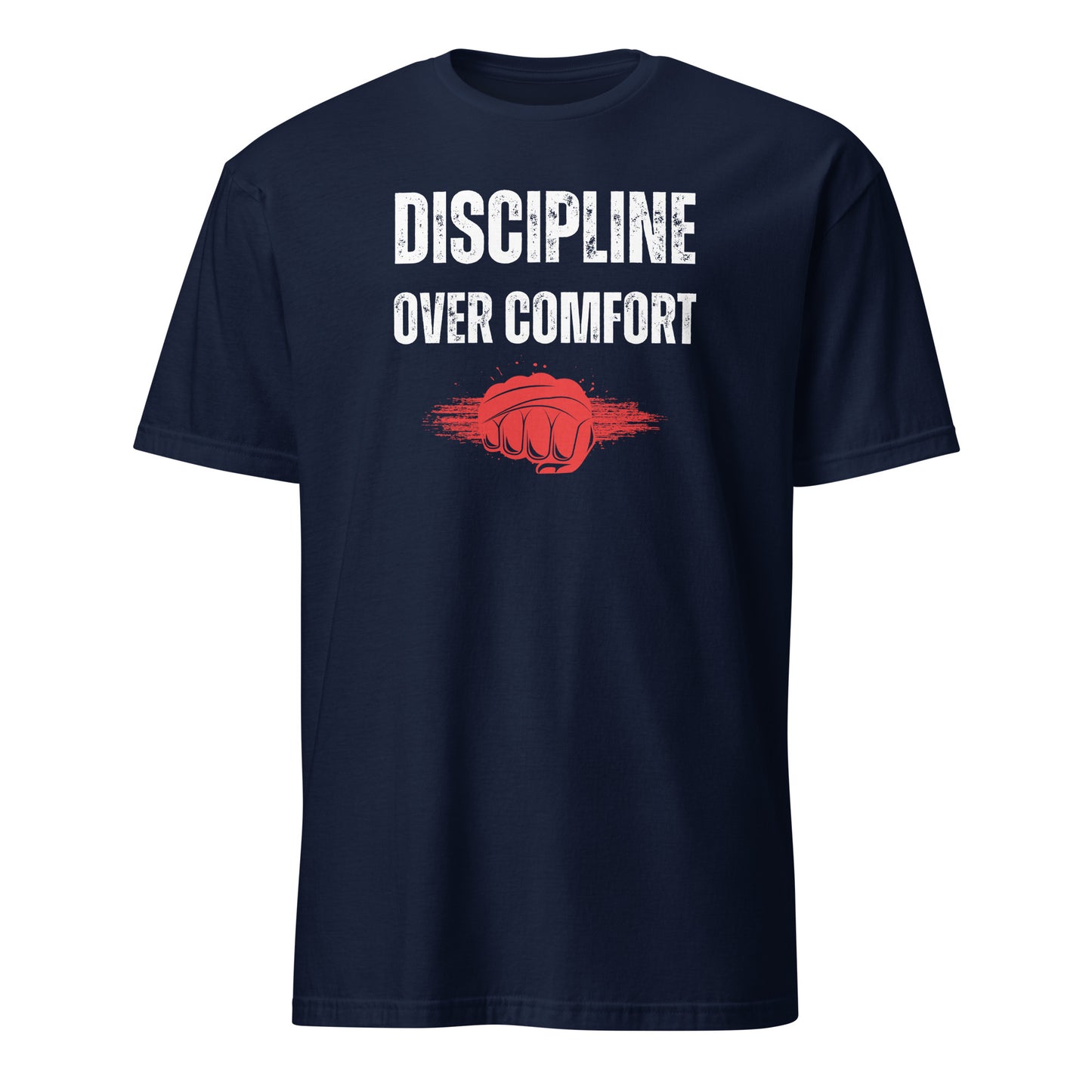 DISCIPLINE OVER COMFORT T-SHIRT - Motivational Running Club