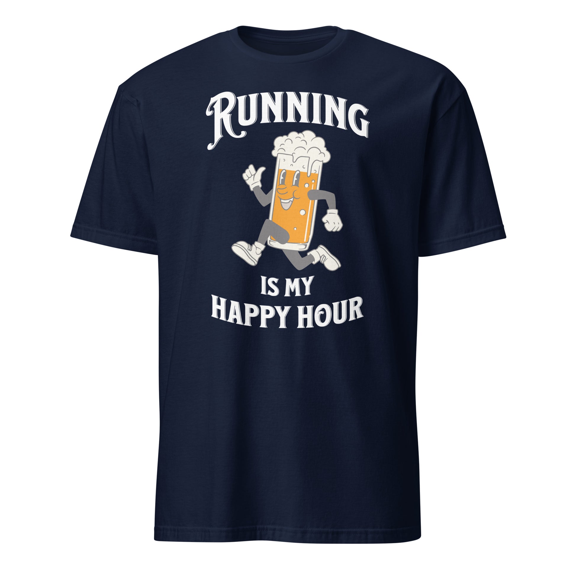 RUNNING IS MY HAPPY HOUR T-SHIRT - Motivational Running Club