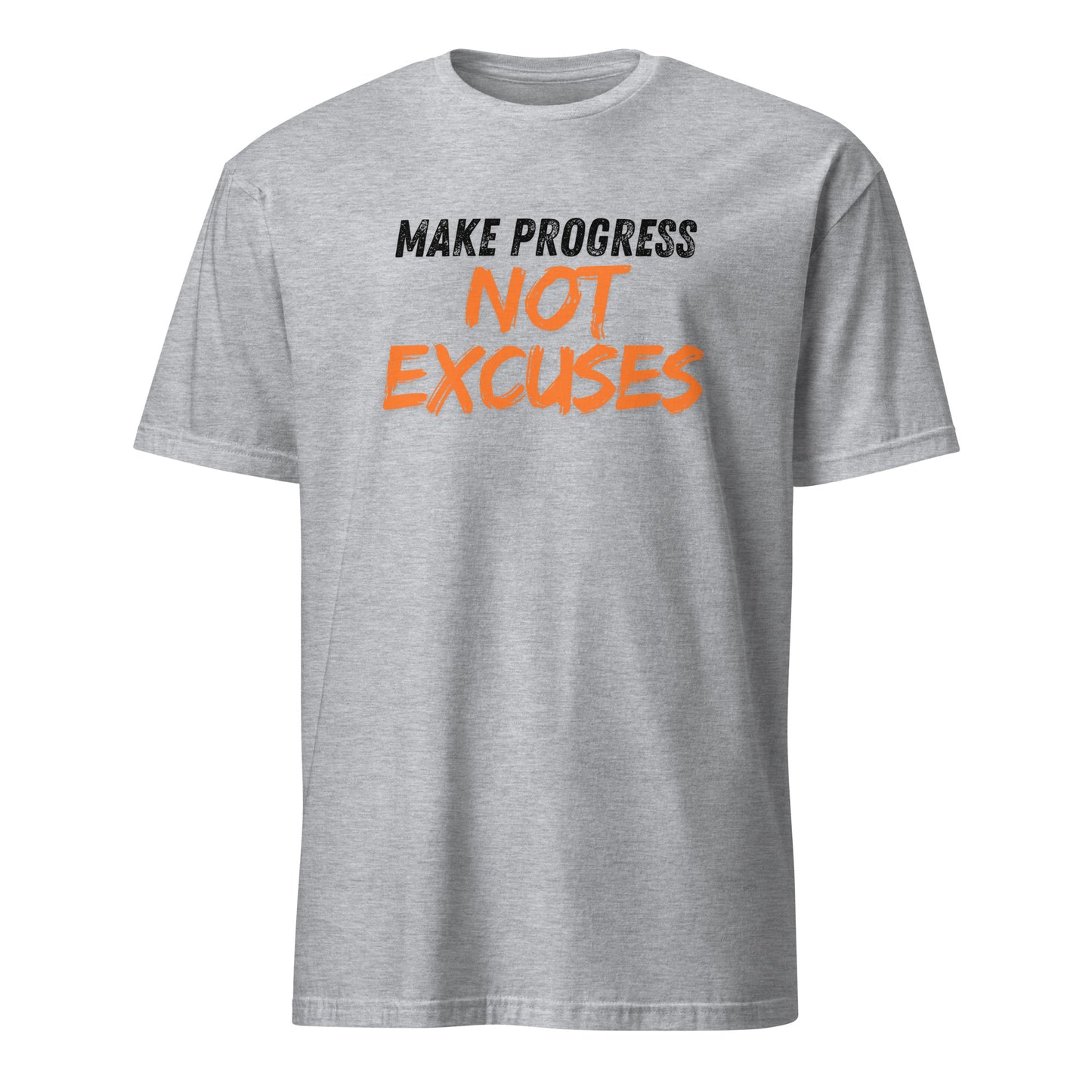 Make Progress Not Excuses - Motivational Tee From Motivational Running Club.