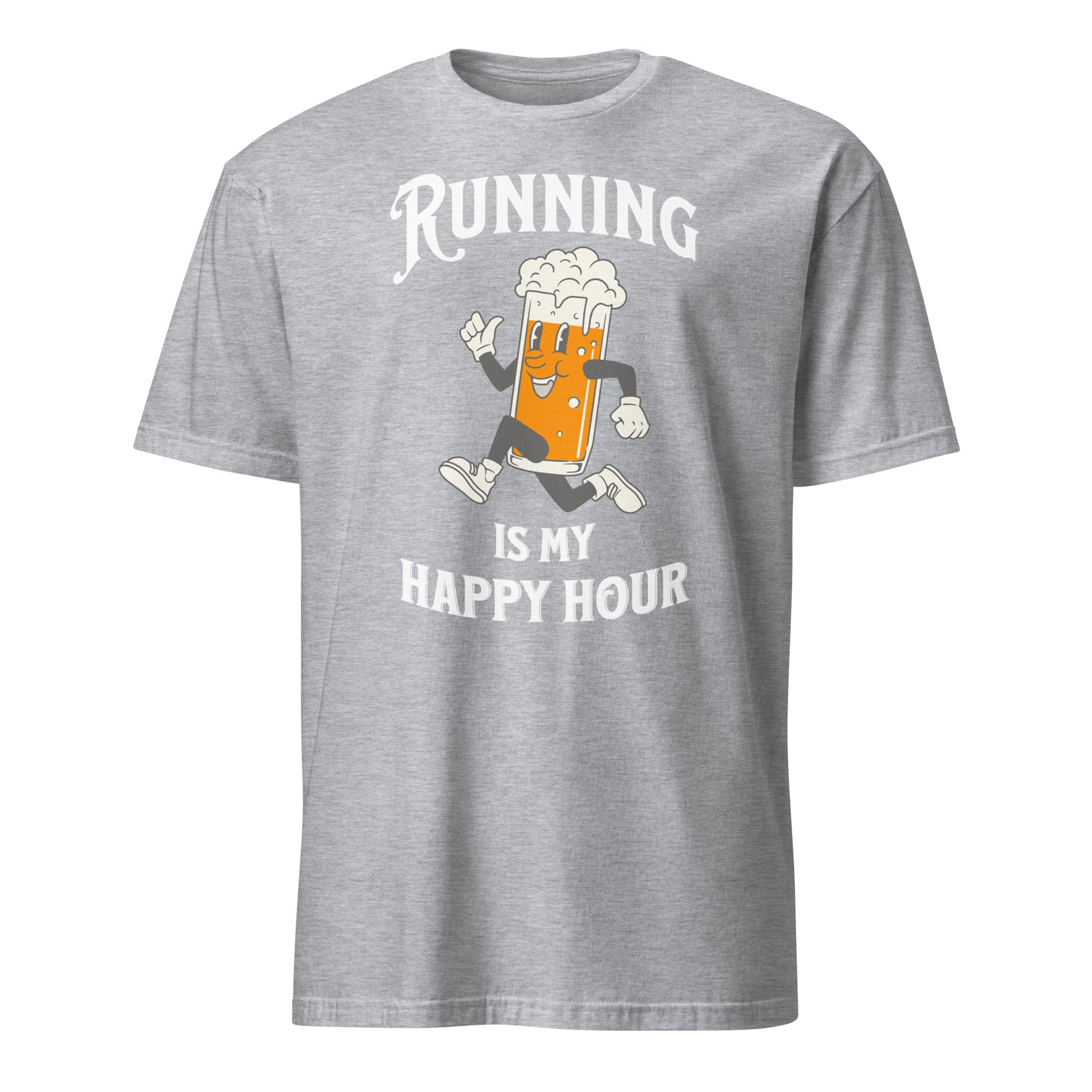 RUNNING IS MY HAPPY HOUR T-SHIRT - Motivational Running Club