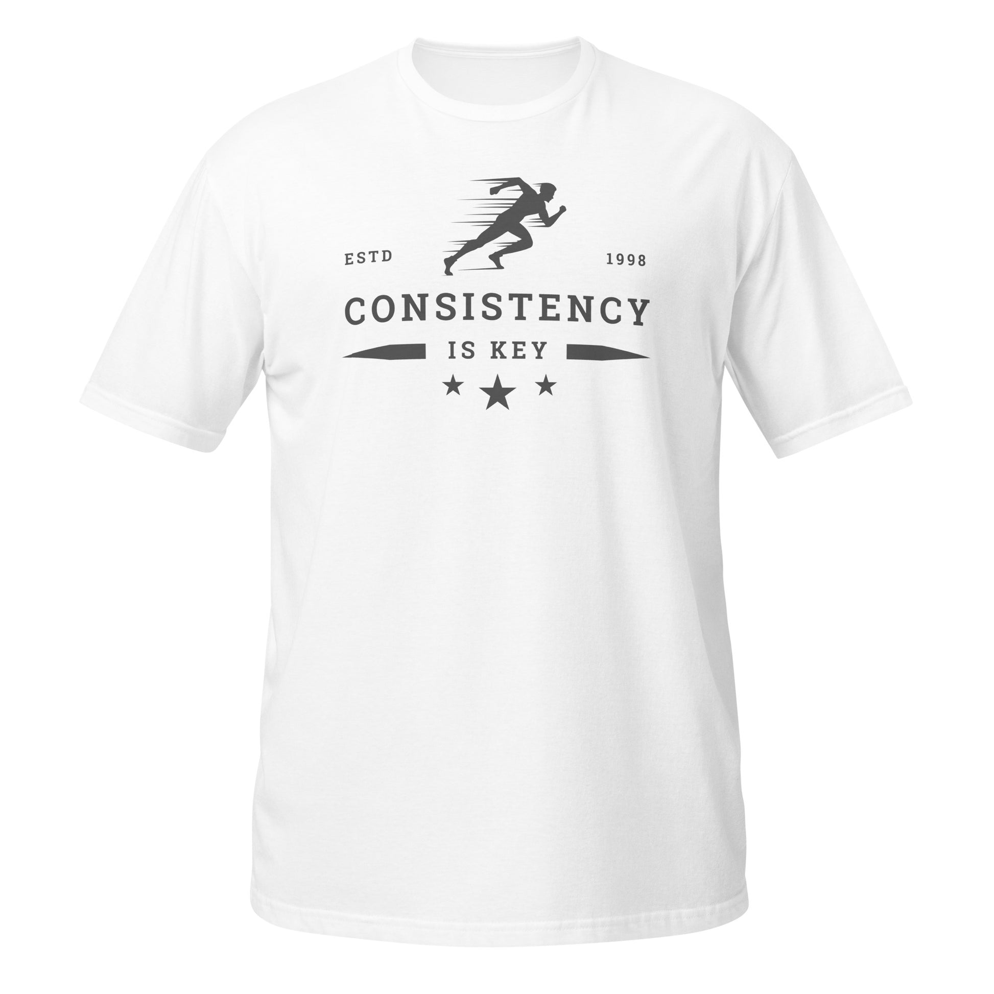 CONSISTENCY IS KEY ATHLETE T-SHIRT - Motivational Running Club