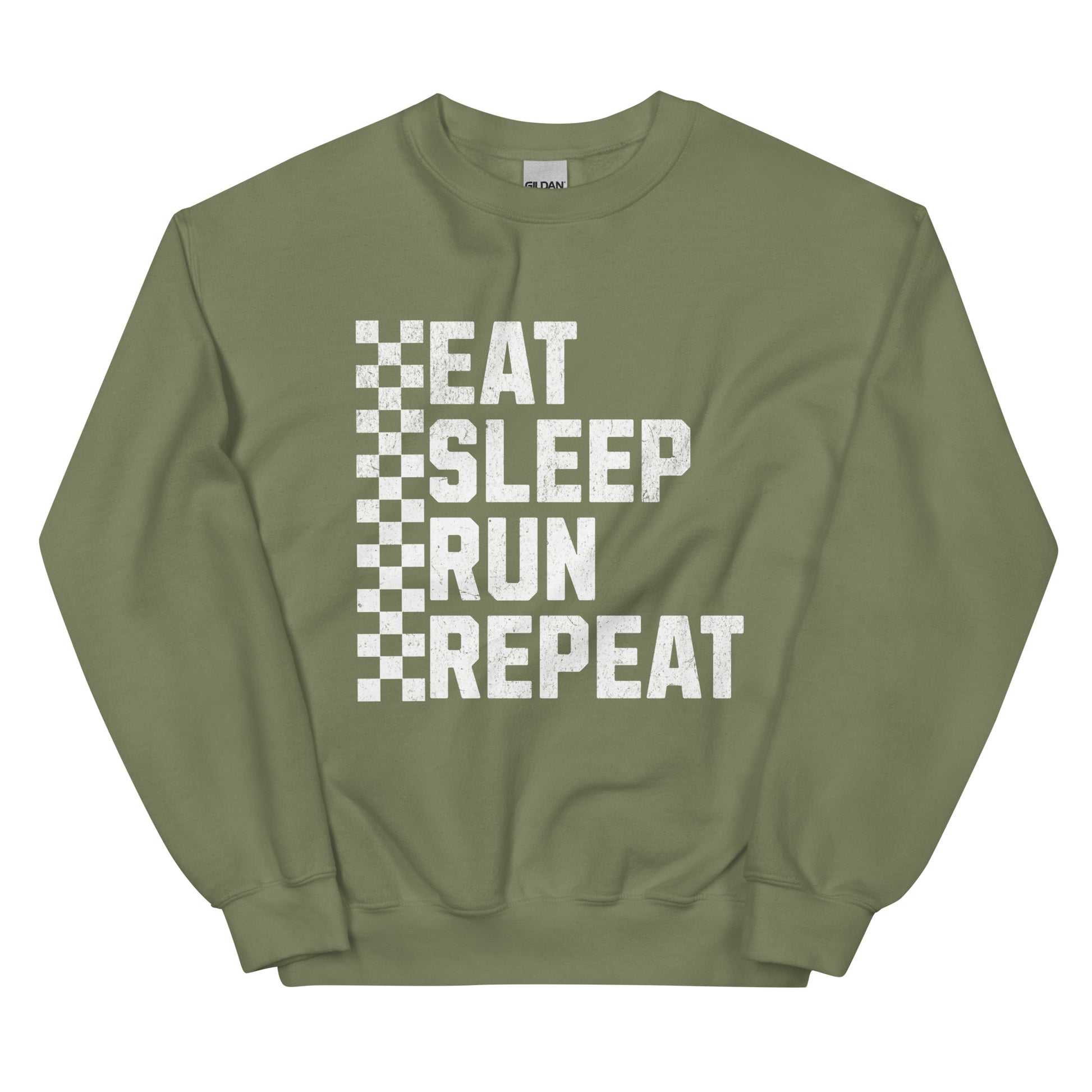 EAT, SLEEP, RUN, REPEAT SWEATSHIRT - Motivational Running Club