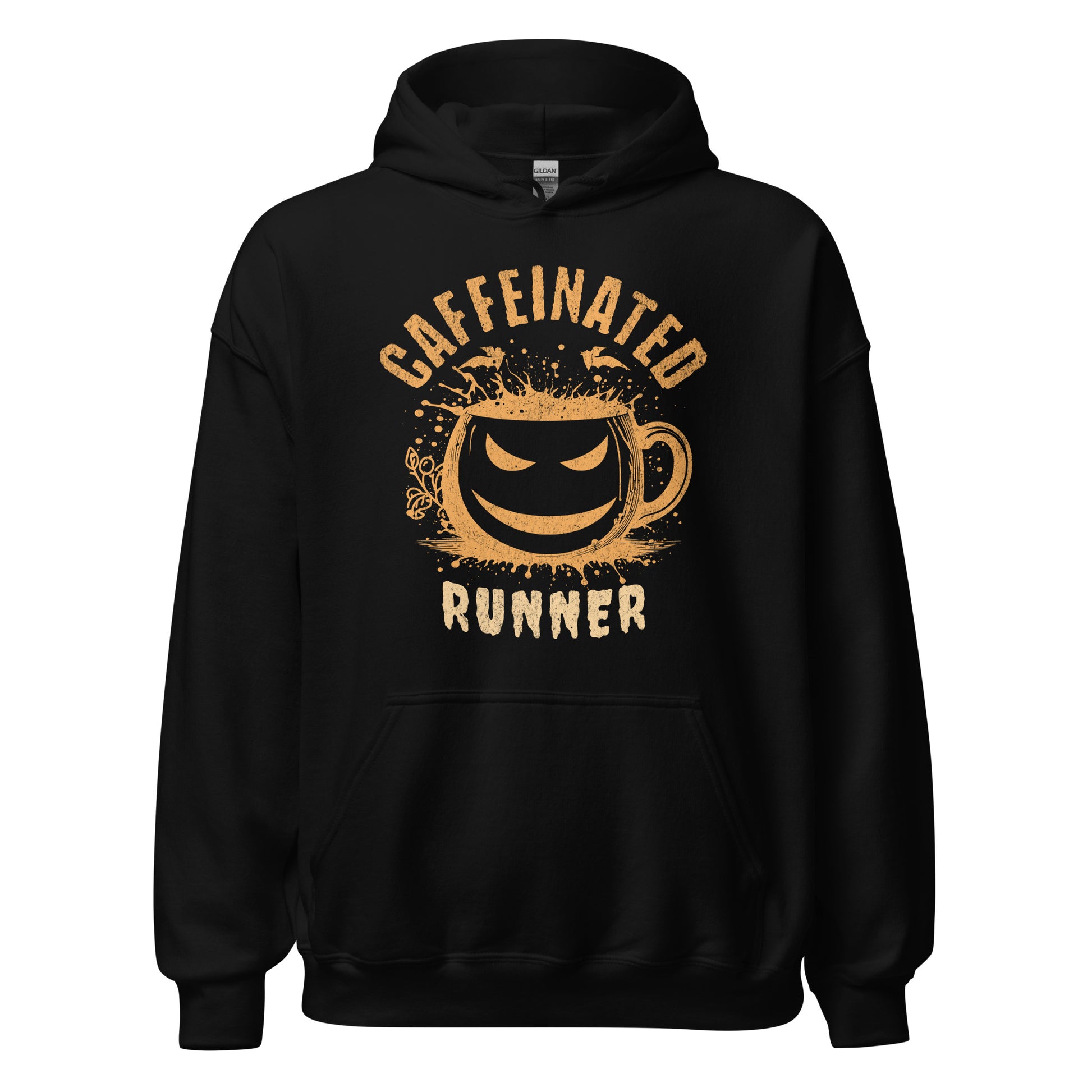 CAFFEINATED RUNNER HALLOWEEN HOODIE - Motivational Running Club