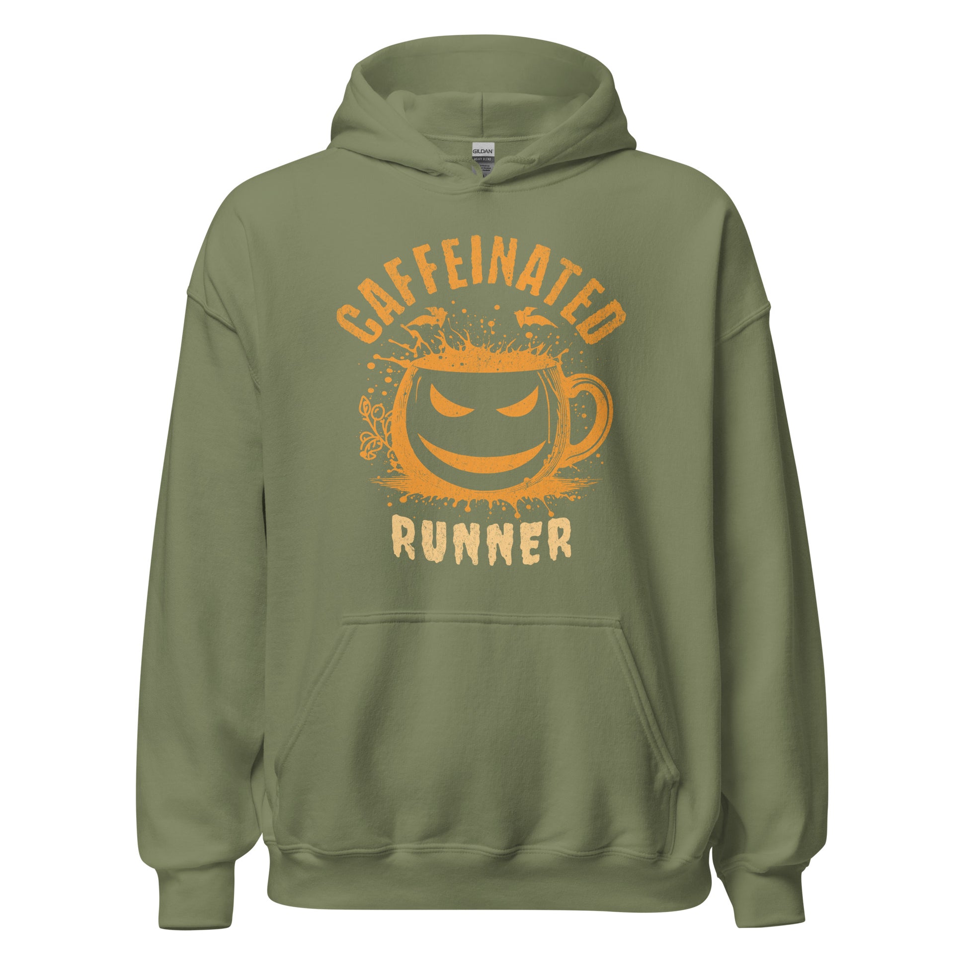 CAFFEINATED RUNNER HALLOWEEN HOODIE - Motivational Running Club