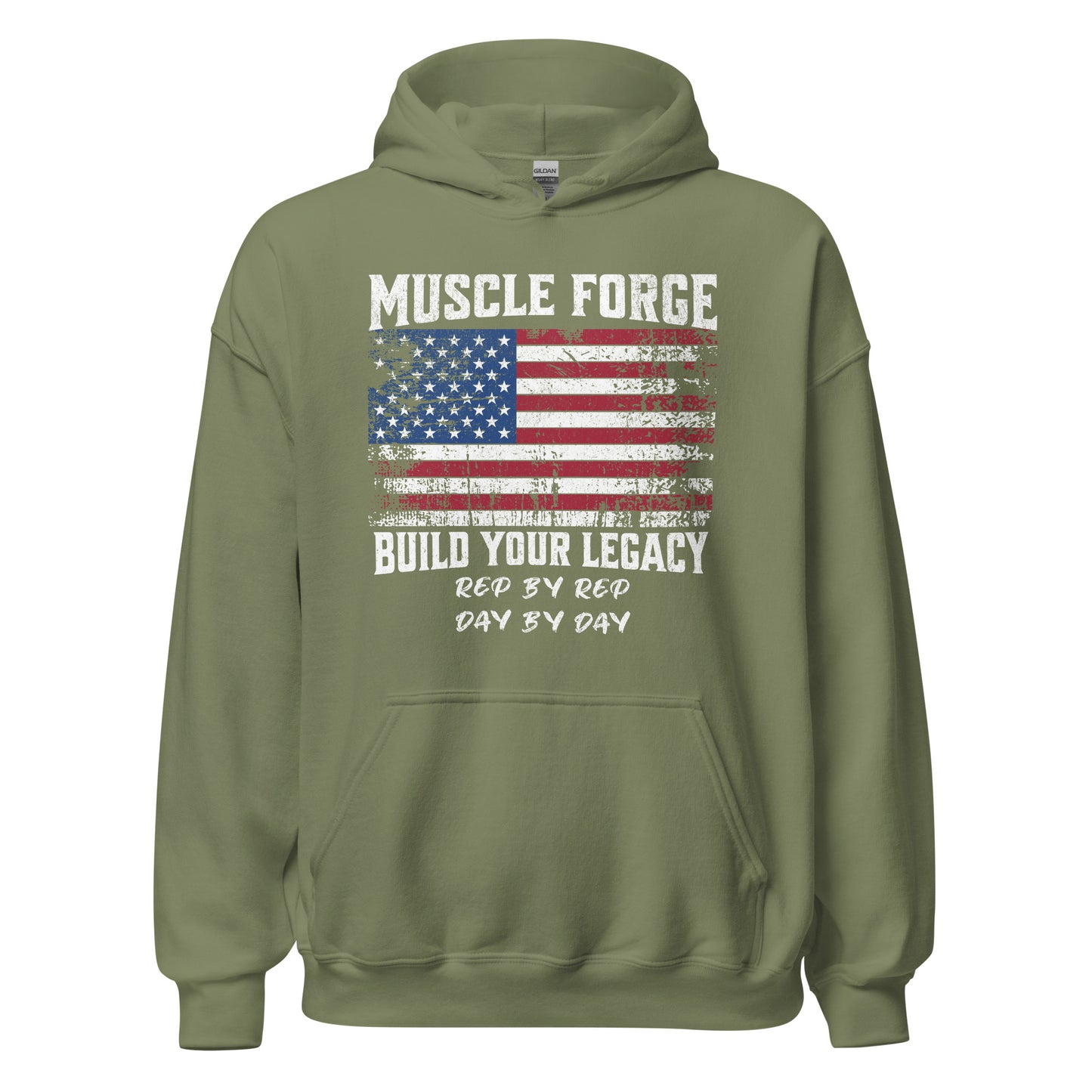 MUSCLE FORGE HOODIE - Motivational Running Club