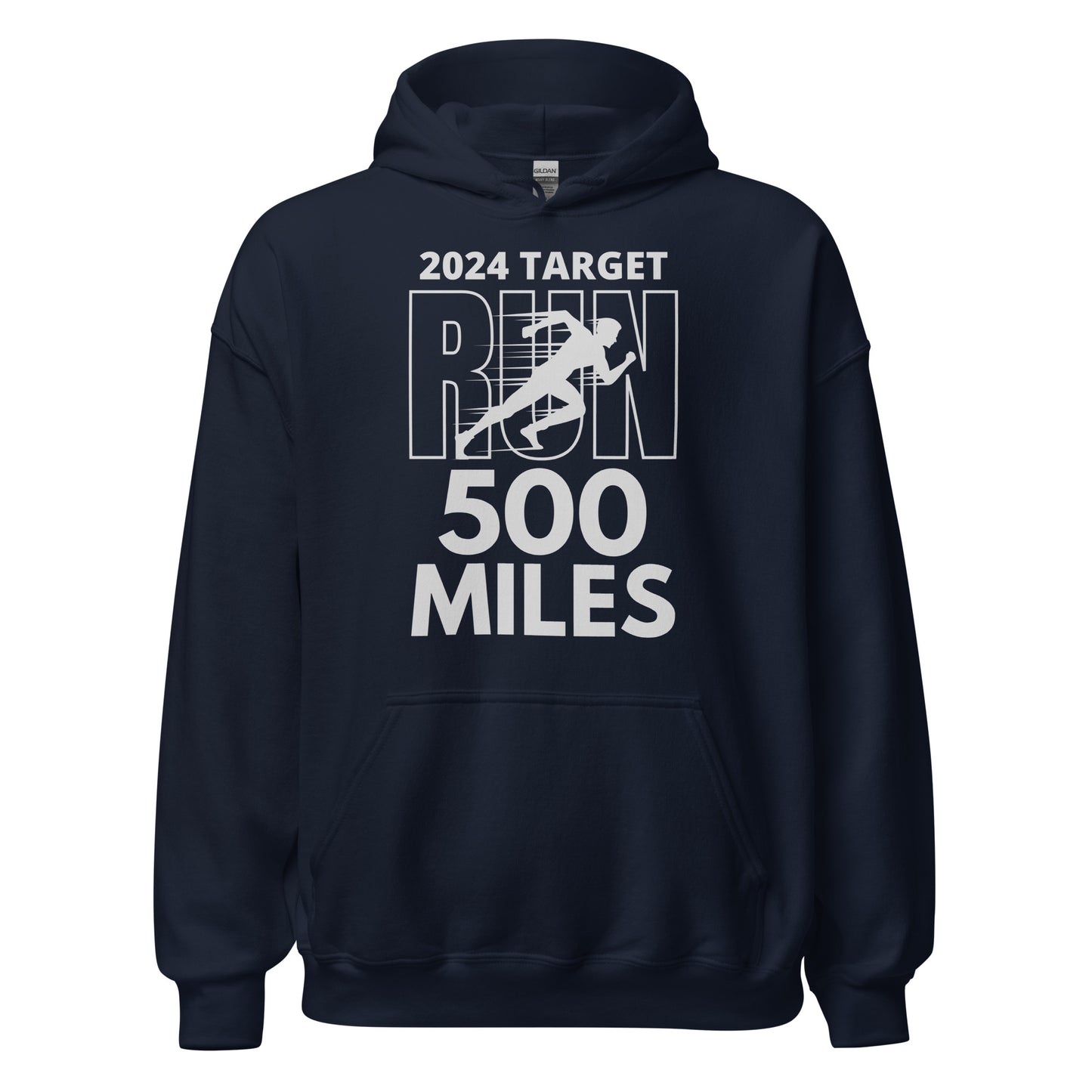 2024 TARGET RUN 500 MILES HOODIE - Motivational Running Club